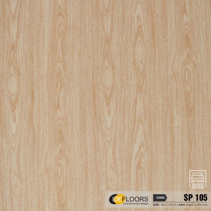 Sàn nhựa giả gỗ dán keo IDE SP105