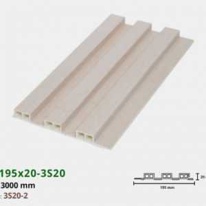 Tấm nhựa ốp tường IWood W195x20-3S20-2