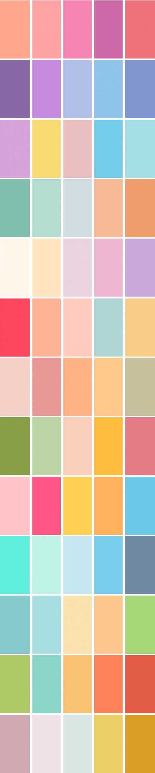 Bảng màu Pastel cực kì đa dạng để dễ dàng lựa chọn, với sự pha loãng của bảng màu sắc