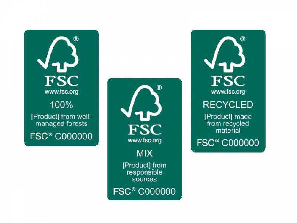 Một số loại nhãn dán chứng nhận tiêu chuẩn FSC 
