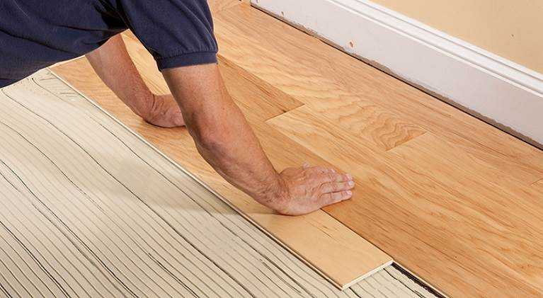 Thi công sàn gỗ tự nhiên trên ván sàn dày 1,2cm 