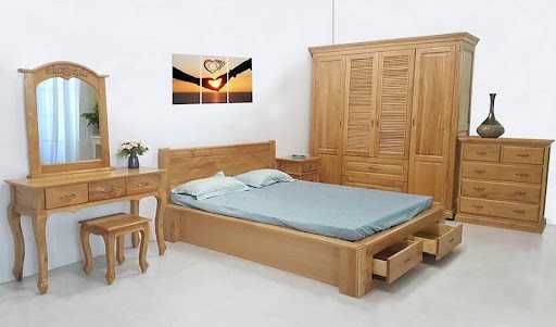Tủ bếp có thể được thiết kế từ nhiều loại thân gỗ khác nhau nhưng Pơ Mu là một loại gỗ được sử dụng rông rãi