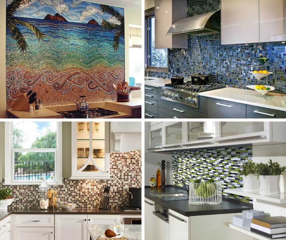 Gạch Mosaic ốp bếp vừa mang tính thẩm mỹ vừa giúp quá trình vệ sinh dễ dàng hơn