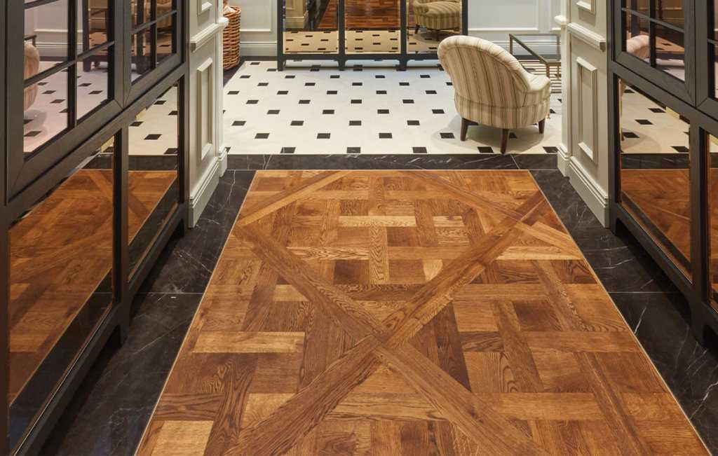 Sàn gỗ lát kiểu ô vuông vô cùng độc đáo
