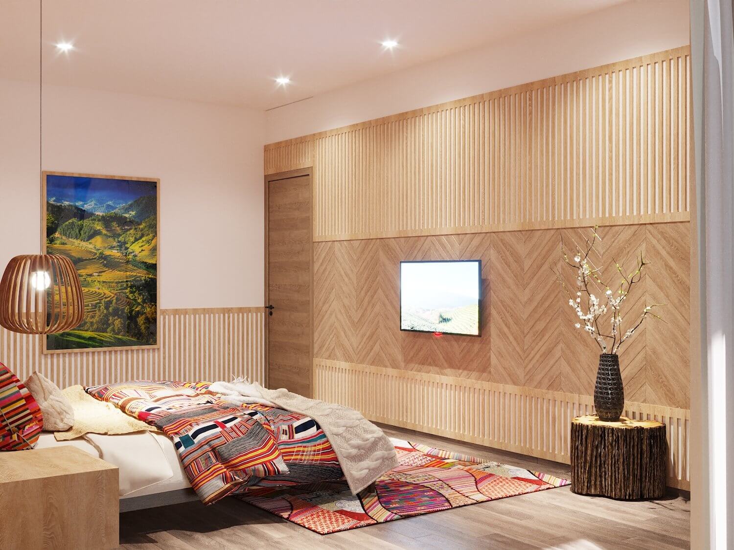 Cách ốp tường gỗ tự nhiên cực đơn giản tại nhà