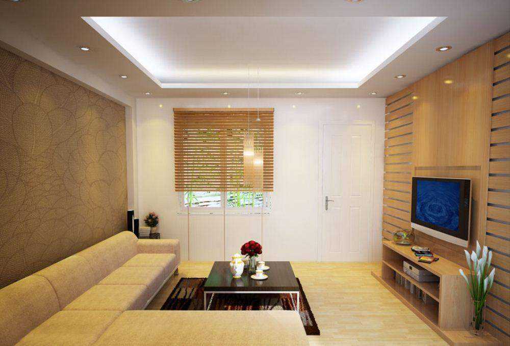 Vách gỗ ốp tường phòng khách đơn giản mà đẹp