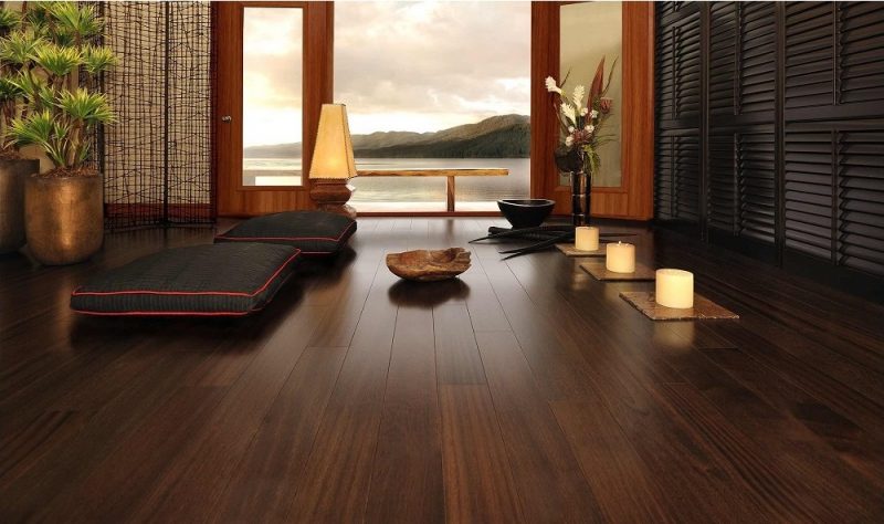 Mẫu sàn gỗ phòng khách tự nhiên đẹp mẫu 1