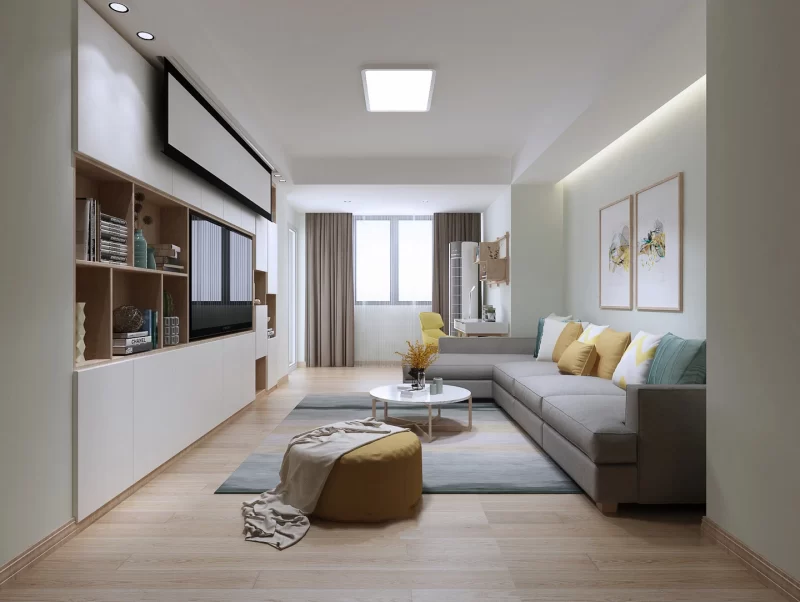 Đồ nội thất thấp giúp không gian trở nên rộng rãi hơn