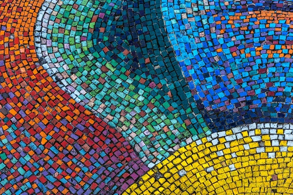 Sự kết hợp màu sắc độc đáo trong Mosaic