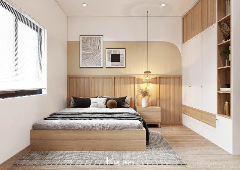 Mẫu Lamri gỗ ốp tường đẹp cho phòng ngủ