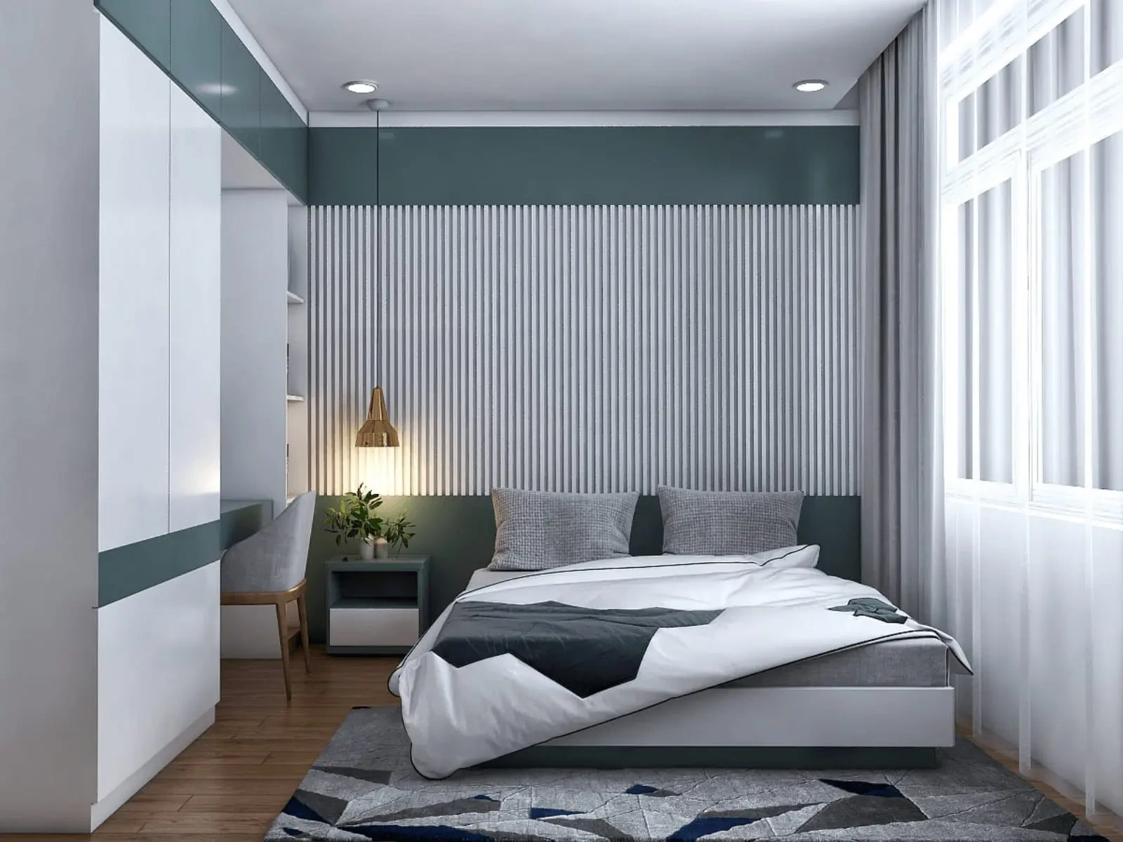 Sử dụng màu sắc tối giản cho phòng ngủ