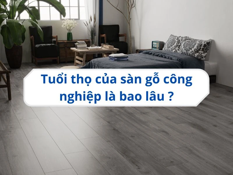 Tuổi thọ của sàn gỗ công nghiệp trung bình khoảng 10 năm